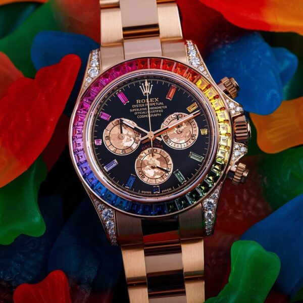 New Arrival - Rolex Cosmograph Daytona Rainbow 116595 40mm 18k Rose Gold/Gold Unworn Manufactured in 2022 - Image 5