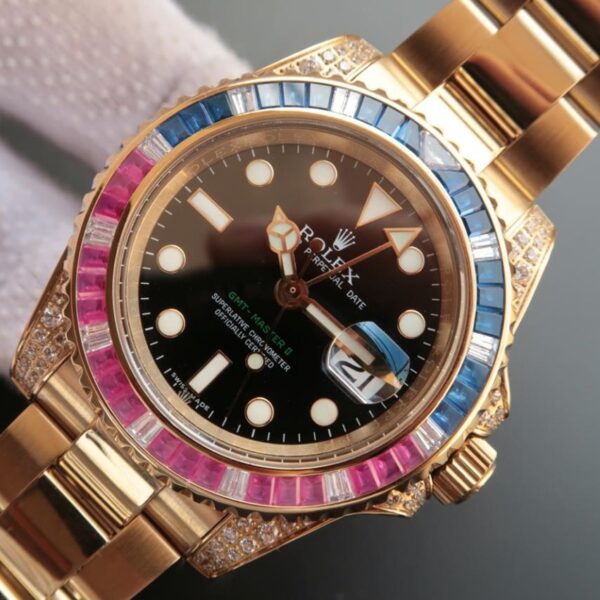 GMT-Master 2 Golden Rainbow Diamond 40mm - Image 6