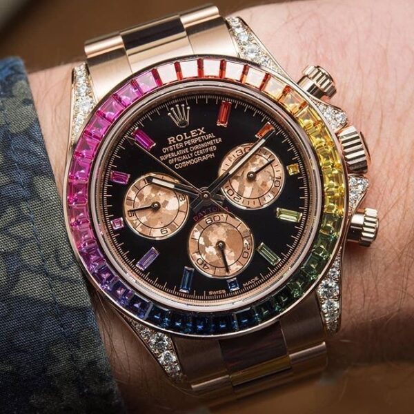 New Arrival - Rolex Cosmograph Daytona Rainbow 116595 40mm 18k Rose Gold/Gold Unworn Manufactured in 2022 - Image 6