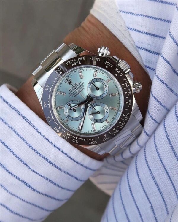 Rolex Cosmograph Daytona 40mm Platinum Ice-Blue Dial m116506 Series - Image 8