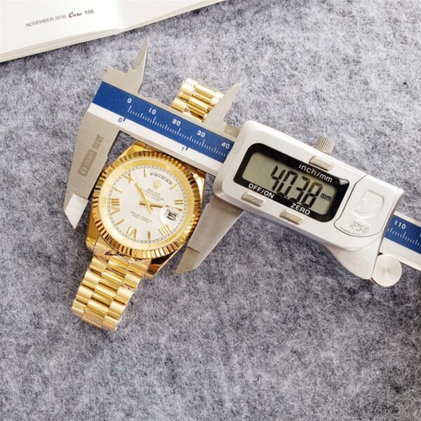 ROLEX 228238 DAY-DATE 40MM PRESIDENT 18K YELLOW GOLD SILVER ROMAN DIAL - Image 18