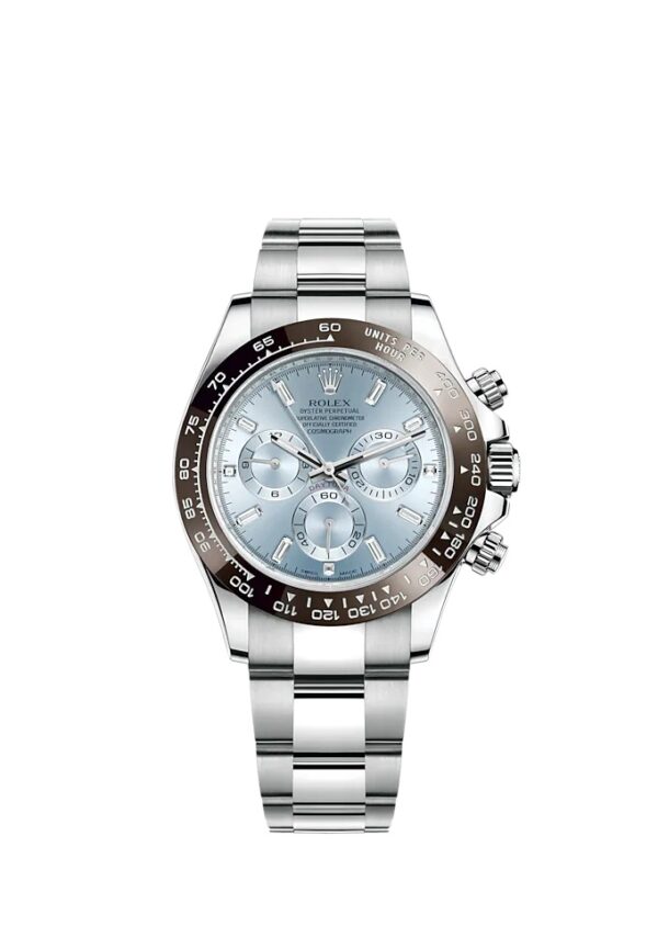 Rolex Cosmograph Daytona 40mm Platinum Ice-Blue Dial m116506 Series - Image 2