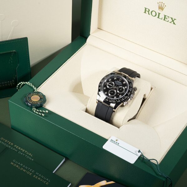 Rolex Daytona White Gold Black Dial Oysterflex Strap 116519LN-0025 - Image 11