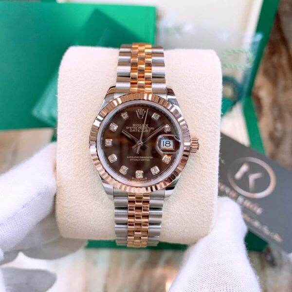 Rolex Lady-Datejust 31mm Oystersteel and Everose Gold Women's Watch 279171-0011 - Image 3