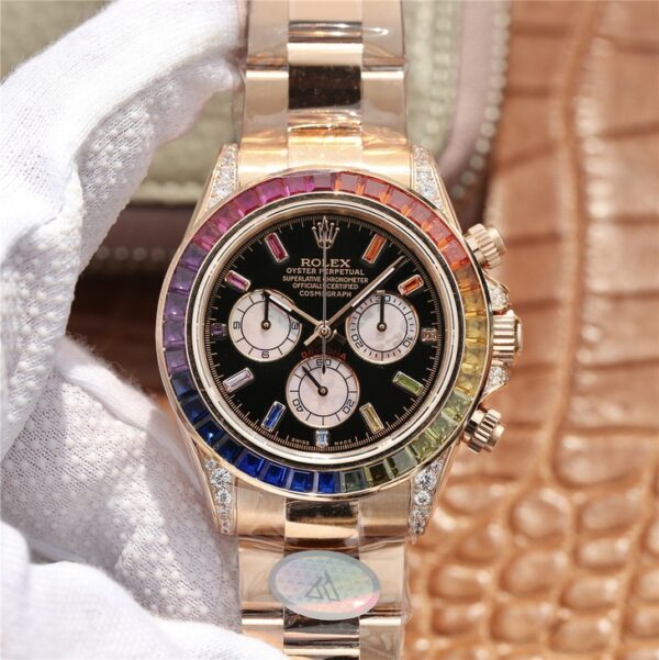 New Arrival - Rolex Cosmograph Daytona Rainbow 116595 40mm 18k Rose Gold/Gold Unworn Manufactured in 2022 - Image 10