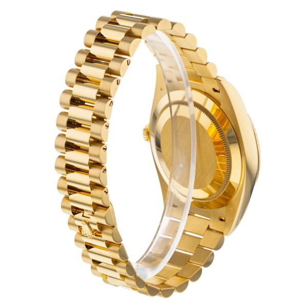 ROLEX 228238 DAY-DATE 40MM PRESIDENT 18K YELLOW GOLD SILVER ROMAN DIAL - Image 19