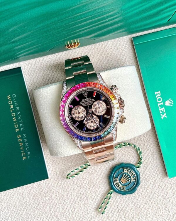 New Arrival - Rolex Cosmograph Daytona Rainbow 116595 40mm 18k Rose Gold/Gold Unworn Manufactured in 2022 - Image 2