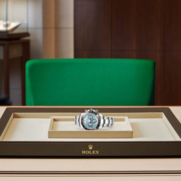 Rolex Cosmograph Daytona 40mm Platinum Ice-Blue Dial m116506 Series - Image 10