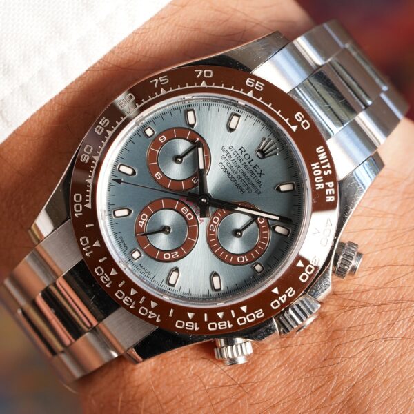 Rolex Cosmograph Daytona 40mm Platinum Ice-Blue Dial m116506 Series - Image 9