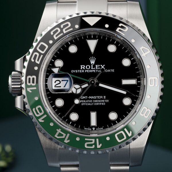 Rolex GMT-Master II Lefty Sprite Green And Black Bezel 126720VTNR-0002 Unworn - Image 7