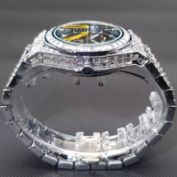 Baguette Diamond Tycoon Mechanical Watch - Image 8