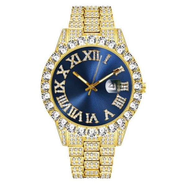 18k Gold Diamond Royal Watch - Image 4