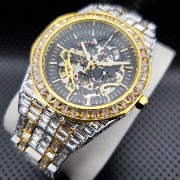 Baguette Diamond Tycoon Mechanical Watch - Image 2