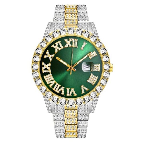 18k Gold Diamond Royal Watch - Image 10