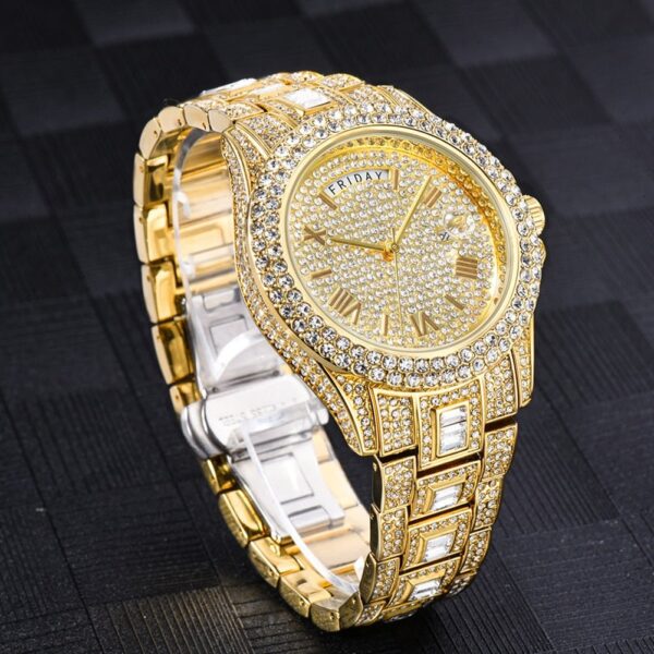 18K Gold Diamond Presidential Watch - Image 12