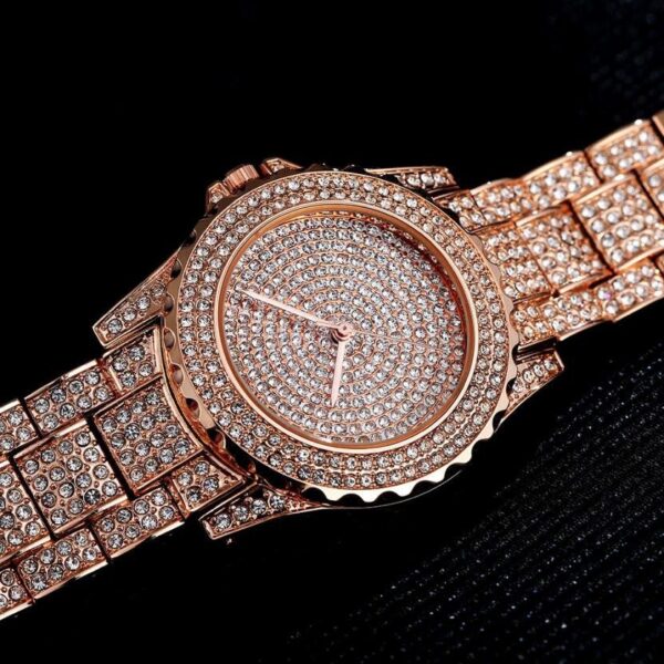 18K Gold Frozen Watch - Image 10