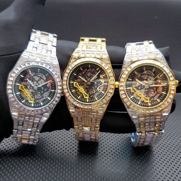 Baguette Diamond Tycoon Mechanical Watch - Image 4