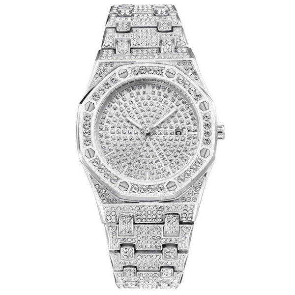 18K Gold Diamond Drip Watch - Image 15