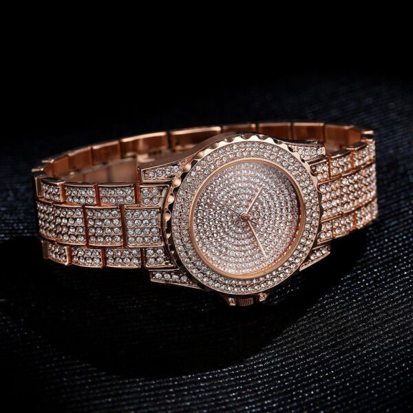 18K Gold Frozen Watch - Image 9