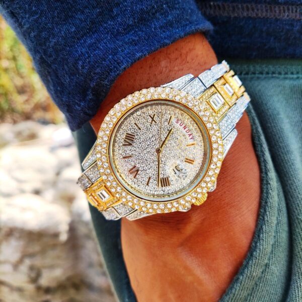 18K Gold Diamond Presidential Watch