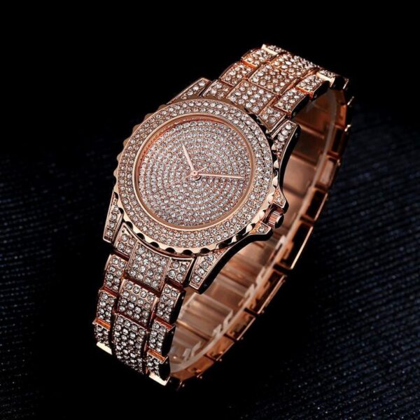 18K Gold Frozen Watch - Image 8