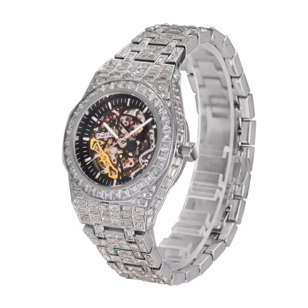 Baguette Diamond Tycoon Mechanical Watch - Image 10