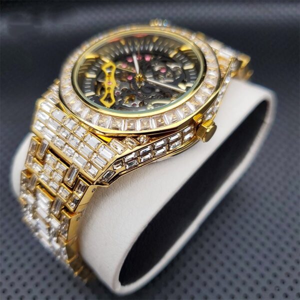 Baguette Diamond Tycoon Mechanical Watch - Image 9