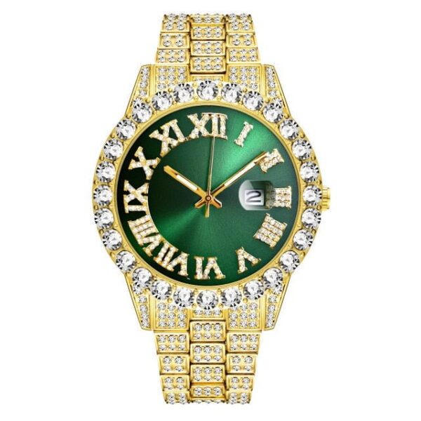 18k Gold Diamond Royal Watch - Image 3