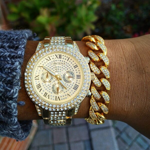 Miami Double Bezel Watch and Bracelet Set